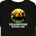 thumbnail image 4 of Inktastic Yellowstone National Park with Bear Mountains and Trees Cricle Boys or Girls Long Sleeve Toddler T-Shirt, 4 of 5