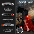 thumbnail image 3 of GREENCYCLE Smart Bike Tail Light, Anti-theft Bicycle Taillight with Turn Signals and Automatic Brake Light, Bike Rear Light with Remote Control, USB Rechargeable Safety Warning Cycling Light, 3 of 19
