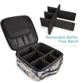 thumbnail image 4 of FORMRS Travel Makeup Bag Large Capacity Train Case Cosmetic Organizer with Adjustable Dividers, Snowy Winter, 4 of 8