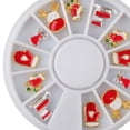 thumbnail image 4 of 12pcs Aleación de Navidad Puntas 3D Decoración Joyería DIY Rueda jinwen Nail Art Decoration Stickers, 4 of 5