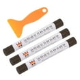 thumbnail image 1 of Madera Muebles Reparación Kit, 3uds Cera Madera Relleno Pegar con Espátula Crayón Marcadores Muebles Retoque Kit para Removedor Rayones Rozaduras en Muebles Piso, Marrón, 1 of 8