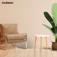 thumbnail image 2 of Mubson Mesa de Centro Redonda para Sala o Recamara de Madera MDF. Mesa Decorativa para Exteriores o Interiores Mubson  Minimalista, 2 of 7