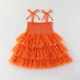thumbnail image 5 of WOYY Toddler Girls Halloween Party Dress Spaghetti Strap Mesh Tulle Princess Dresses, Red, 5 of 8