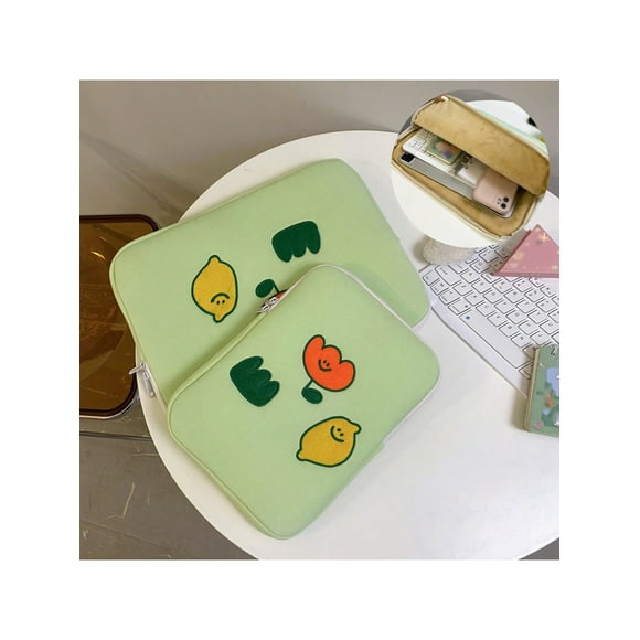 1 PC Laptop Sleeve Computer Carrying Case Bag 11 13 14 15.3 15.6 Inch Portable Table Cover Bags For Mac Book HP ASUS For Tablet Handbag Case 9-11inch For IPad Air 4 5 Pro 11 Mini 5 6 IPad Case For Xia