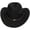 B36-Black, variant on Boys Bucket Hat 3-18 Years Childrens Woolen Hat With Upturned Cowboy Hat Head Accessory Solid Color Top Hat Wide Brimmed Hat Summer Cap