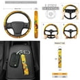 thumbnail image 3 of KUIFORTI Hummingbird Sunflower 15 PCS Car Seat Cover Set Seat Covers Steering Wheel Cover Seat belt Cover Pad Cup Coasters Car Garbage Bag Car Storage Box Rear View Mirror Cover Keychain, 3 of 5
