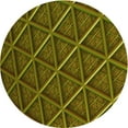 thumbnail image 1 of Ahgly Company Machine Washable Indoor Square Transitional Dark Yellow Green Area Rugs, 3' Square, 1 of 7