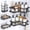 Black, variant on odorsTT Black Corner Shower Caddy, 5-Pack Shower Organizer Corner with Soap Holder and 4 Removable Hooks, Rustproof Corner Shower Shelves, No Drilling Shower Shelf for Inside Shower