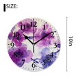 thumbnail image 2 of 10 Inch Wall Clock Battery Operated Silent Clock Decorative for Office, Kitchen, Outdoor, Living RoomBeautiful and Bouquets Multicolor, 2 of 4