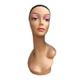 thumbnail image 3 of Female Bald Mannequin Head Hat Display Rack Long Neck Manikin Head Stand for Style E, 3 of 6