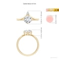 thumbnail image 5 of ANGARA IGI Certified Lab Grown 1 Ct Diamond Engagement Ring for Women in 14K Yellow Gold (Size-6.4mm|Color-F-G|Clarity-VS) | April Birthstone, Anniversary, Jewelry Gift for Women | Diamond Ring, 5 of 8
