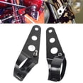 thumbnail image 5 of 2 pcs Aluminum Fork Mount Brackets Three Holes Retrofit Support frame Adjustable Stand Shock Mount Motorcycle Headlight Bbracket 1, 5 of 7