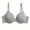 Gray, variant on Women's Bras Underwire Push Up Adjustable Straps Supportive Breathable Soft Everyday Bralettes