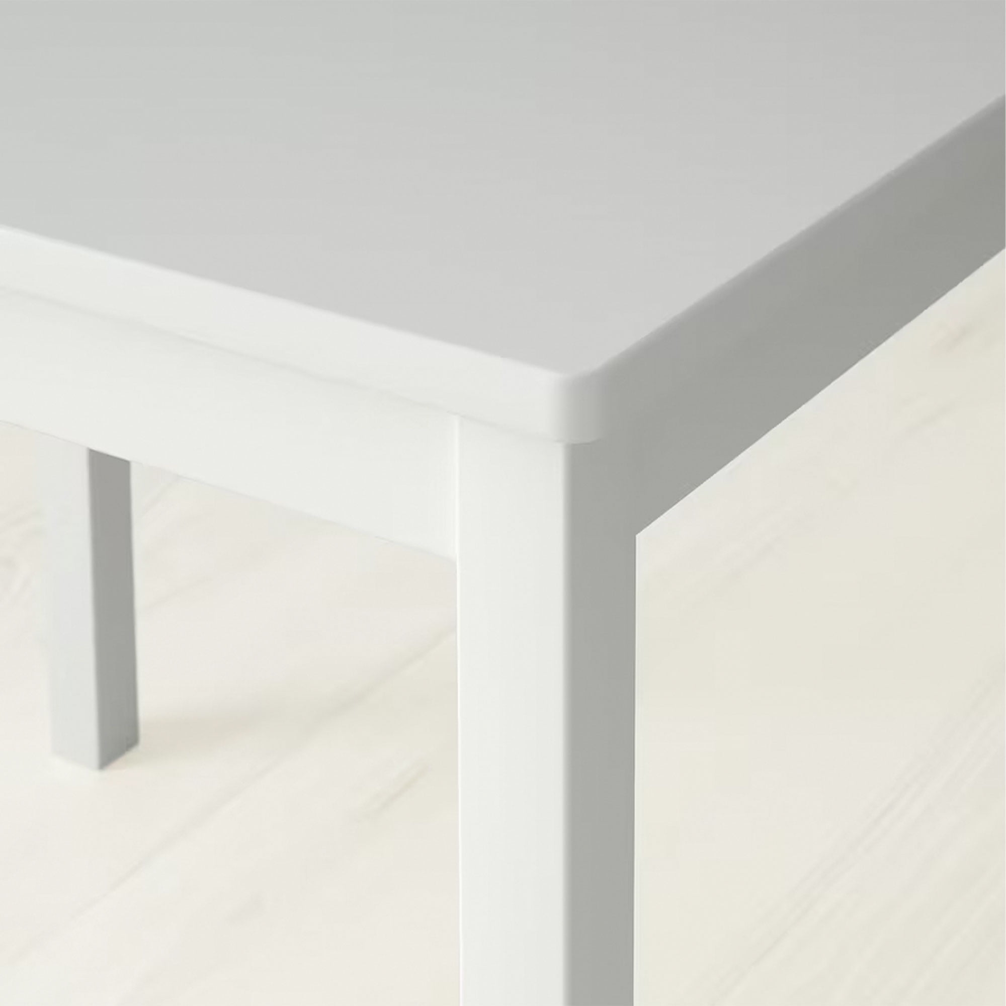 PJ Wood Kids Play Table - Durable Wood Construction - White