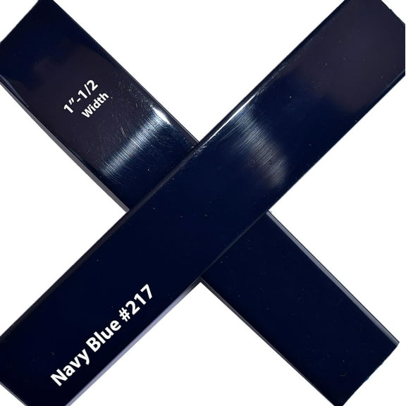 1 1/2" Wide Vinyl Chair Strap Repair & Replacement Matte Finish for Patio Pool Lawn Garden Furniture 20' Durable Roll - Best for Strapping, Repair & Restoration Navy Blue #217