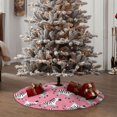 thumbnail image 4 of Fotbe Cute Cartoon Zebra Pattern Christmas Tree Skirt, Tree Skirts Plush Christmas Decorations, Christmas Tree Skirts Xmas Decorations Holiday Party Decor-30", 4 of 6