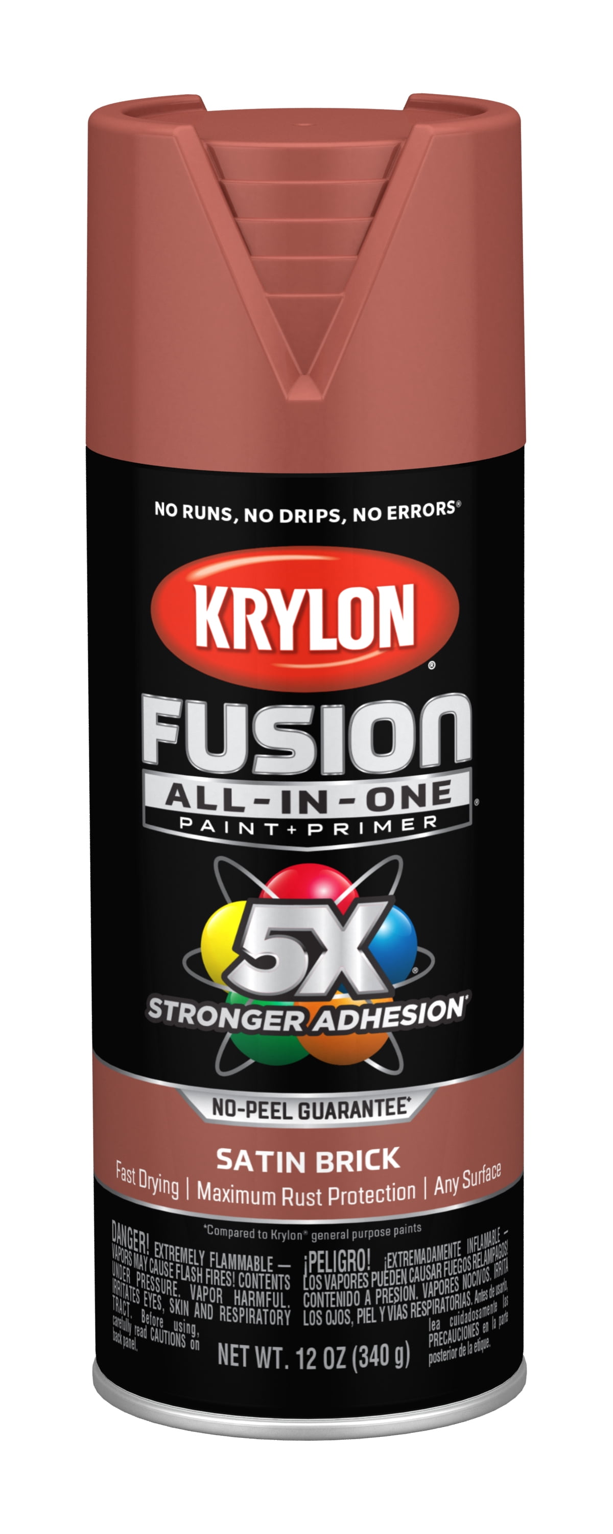 Krylon Fusion All-In-One, Satin, Spiced Amber, 12 oz. 