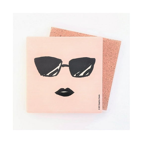 Thirstystone Fashion Chic Coaster, Set of 4, Tabletops Surfaces Safe