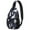 Celestial Wolf Halloween, variant on Sling Backpack,Celestial Wolf Halloween Pattern Sling Bag with Water Bottle Holder,Waterproof Sling Bag for Men/Women with Headphone Jack for Hiking,Travel