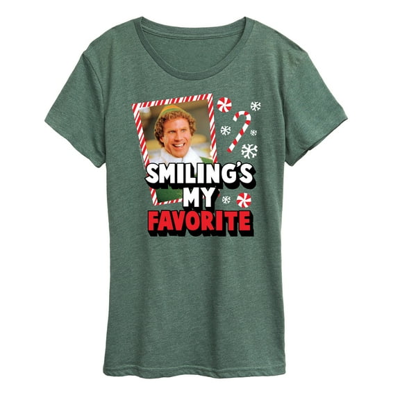 ELF - Christmas Smilings My Favorite - Women's Short Sleeve Graphic T-Shirt