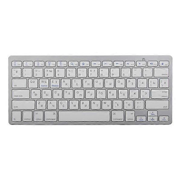 Wireless Keyboard Mini 78 Keys Ultra-Thin Portable White Computer Keyboards for Android for OS X for IOS for WindowsRussian