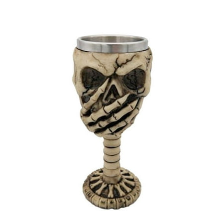 

Skull Goblet 3d Skeleton Chalice Cup Halloween Drinking Wine Cup Tankard Beer Cup Party Juice Beverage Drinking Glasses Cup1pc
