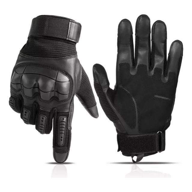 Guantes Pantalla Táctil Cuero De Motocicleta Para Tácticos
