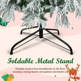 thumbnail image 5 of Sesslife 7.5FT Christmas Tree with Sturdy Metal Stand for Holiday Decor, Artificial Pre-Lit Christmas Tree with 1389 Lush Snow Branch Tips and 350 Multi-Color LED Lights, 8 Flashing Modes, Green, 5 of 9