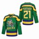 thumbnail image 2 of Camiseta de hockey sobre hielo Mighty Ducks 21 Portman 96 Conway 66 Bombay Ropa deportiva para exteriores Jerseys Costura Bordado Verde Negro Blanco, 2 of 4