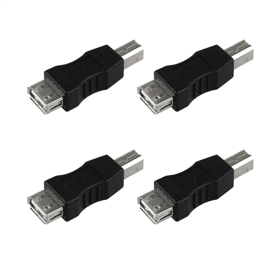4X USB Type A Female to USB Type B Male Adapter