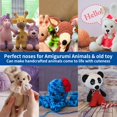 thumbnail image 4 of RuWfpz Narices de Seguridad para Animales de Ganchillo Amigurumi 15-30 mm - 4 tamaños Narices de Animales de Peluche con Arandelas 50 Piezas Nariz de Oso de Peluche Negra de plástico para Manualidades, 4 of 5