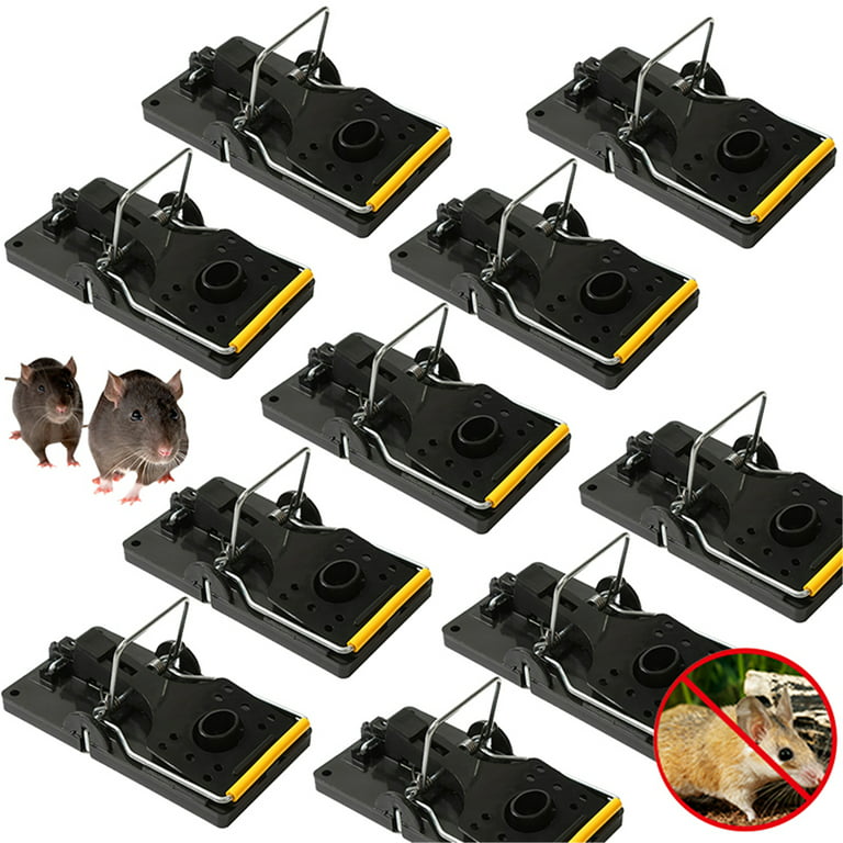 Elbourn Mouse Traps Indoor for Home, Traps for Mice and Rats, Mouse Traps  for Outdoor - 2 Pack 