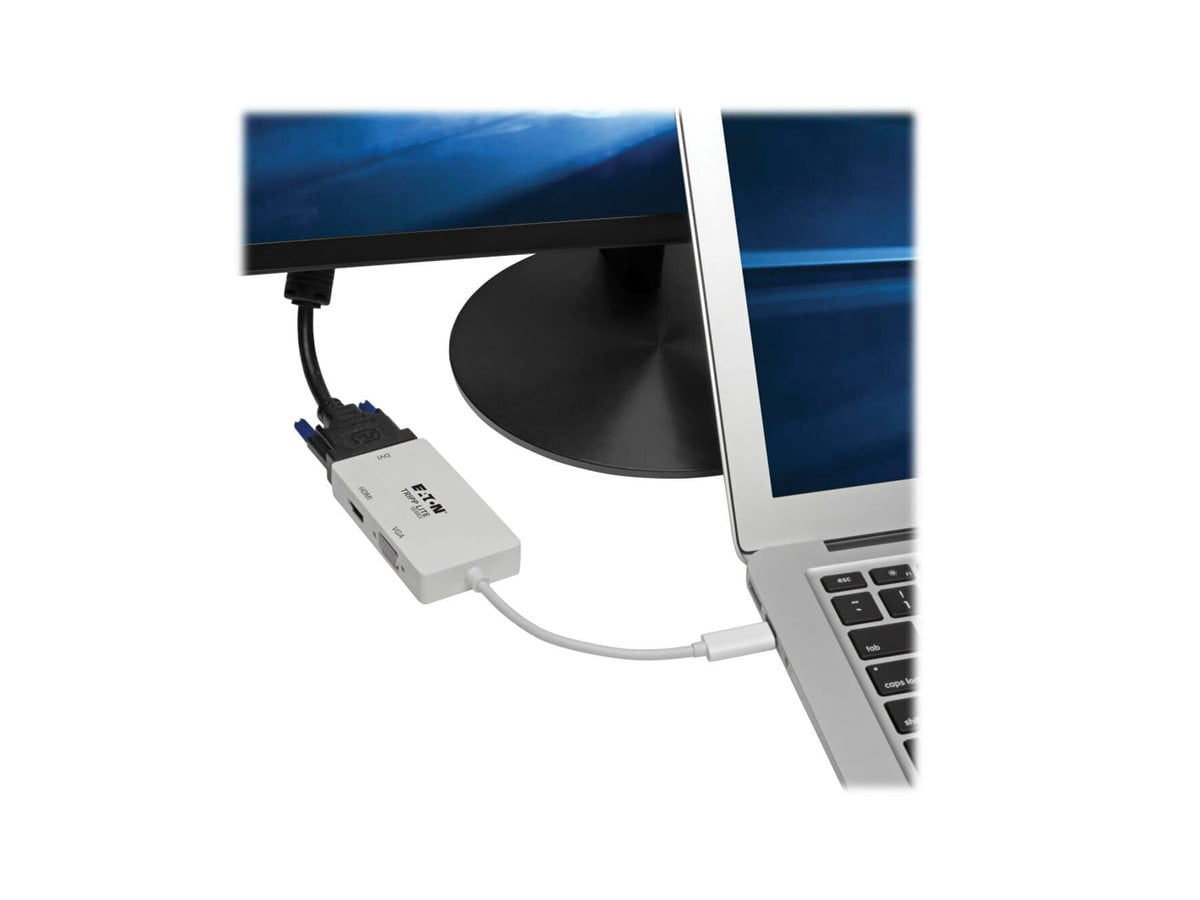 Tripp Lite U444-06N-HDV4K USB C to HDMI DVI VGA Adapter
