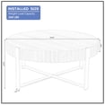 thumbnail image 6 of Kevinplus 31.5 ” Modern Round Handcraft Drum Coffee Table with Sturdy Pedestal for Living Room, Walnut, 6 of 17