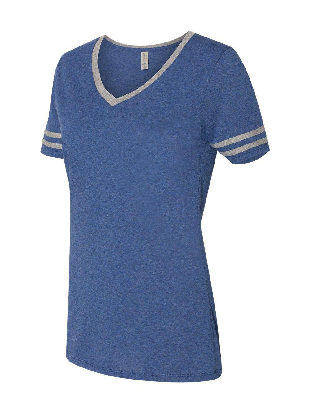 JERZEES Women's Varsity Triblend VNeck TShirt