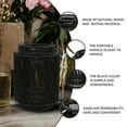 thumbnail image 3 of MEIBUTYUP Black Outdoor Rattan Lantern, 1Pc Decorative Light for Garden, Patio, Party, Festive Ambiance, Stylish and, 3 of 5