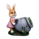 thumbnail image 2 of Estatua de conejo, maceta, animal, maceta, creativa, linda decoración de Pascua, figura de resina Conejita hembra, 2 of 8