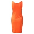 thumbnail image 4 of JIAYUE Women's Summer Dresses Mini Fashion Square Neck Sleeveless Bodycon Sleeveless Female Solid Color Club Party Casual Dress, 4 of 7