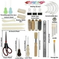 thumbnail image 2 of Bookbinding Tools Set Versatile Book Binding Kits Useful Paper Folding Tool Portable Book Binding Starter Tools Quality Hand Book Binding Starter Tools Set for Crafts, 2 of 10