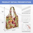 thumbnail image 7 of Wukai Bright Mushrooms Sturdy and Stylish Reusable Canvas Tote Bag: Eco-Friendly, Heavy-Duty Grocery Shopping Bag with Reinforced Handles, 7 of 7