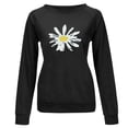thumbnail image 3 of Owordtank Camo Sweatshirt for Women Casual Crewneck Pullover Long Sleeve Tunics Tops Casual Loose Blouses, 3 of 6