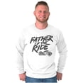 thumbnail image 3 of Biker Dad Father Of Ride Motorcycle Men's Big & Tall Long Sleeve Graphic Tee Brisco Brands 2X, 3 of 5