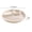 Beige, variant on Natural Wheat Straw 3‑Compartment Round Divided Serving Tray with Perforated Draining Surface, Tableware for Home Kitchen, Dining Party, Picnic and Indoor‑Outdoor Food‑Serving Use