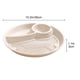 thumbnail image 4 of Xihbxyly Bandeja Circular para Comida, Elegante Plato Dividido para Servir, Plato para Refrigerios de Gran Capacidad, Bandeja para Cena Fácil de Limpiar, Uso Versátil para Fiestas o Comidas Familiare, 4 of 7