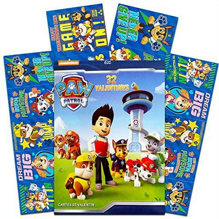 Paw Patrol 32 Valentine Cards