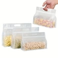 thumbnail image 2 of SIMDOO   16Pcs Stand Up Food Storage Bags, Reusable Ziplock Bags with Handle for Grains, Snacks, 2 of 6