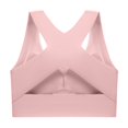 thumbnail image 4 of CHOK Women‘s Full Figure Front Closure Wirefree Jacquard Back Support Posture Bras Gray 2XL, 4 of 6