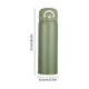 thumbnail image 3 of Botella de agua aislante de acero inoxidable de 18oz taza de viaje a prueba de fugas con tapa fácil de limpiar para senderismo, gimnasio, oficina, bebidas calientes o frías, 3 of 6