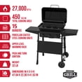 thumbnail image 5 of Expert Grill 3-Burner Propane Gas Grill with Wheels and Side Shelves, Black, 5 of 14