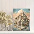 thumbnail image 2 of Floating Ancient City Canvas Print，Historical Wall Art for Living Room Bedroom Hotel Study, 2 of 8